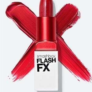 Smashbox Flash FX Lipstick – Firecracker | Vibrant Coral-Red Cream Finish